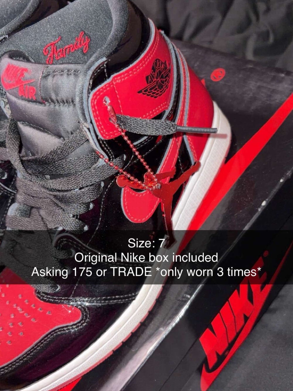 Nike Air Jordan 1 High Top - Black & Red
